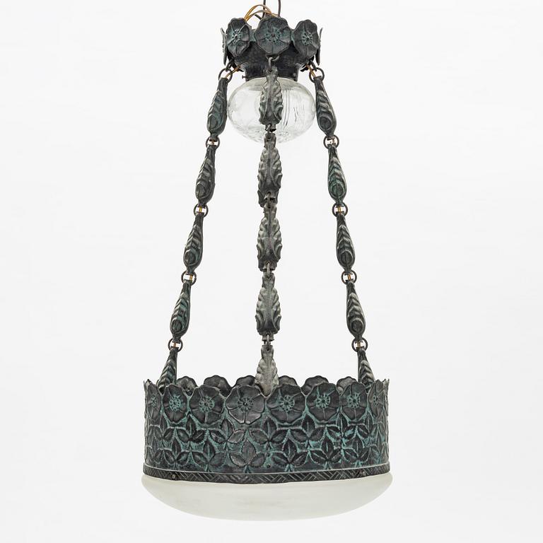 Taklampa, jugend, 1900-talets början.