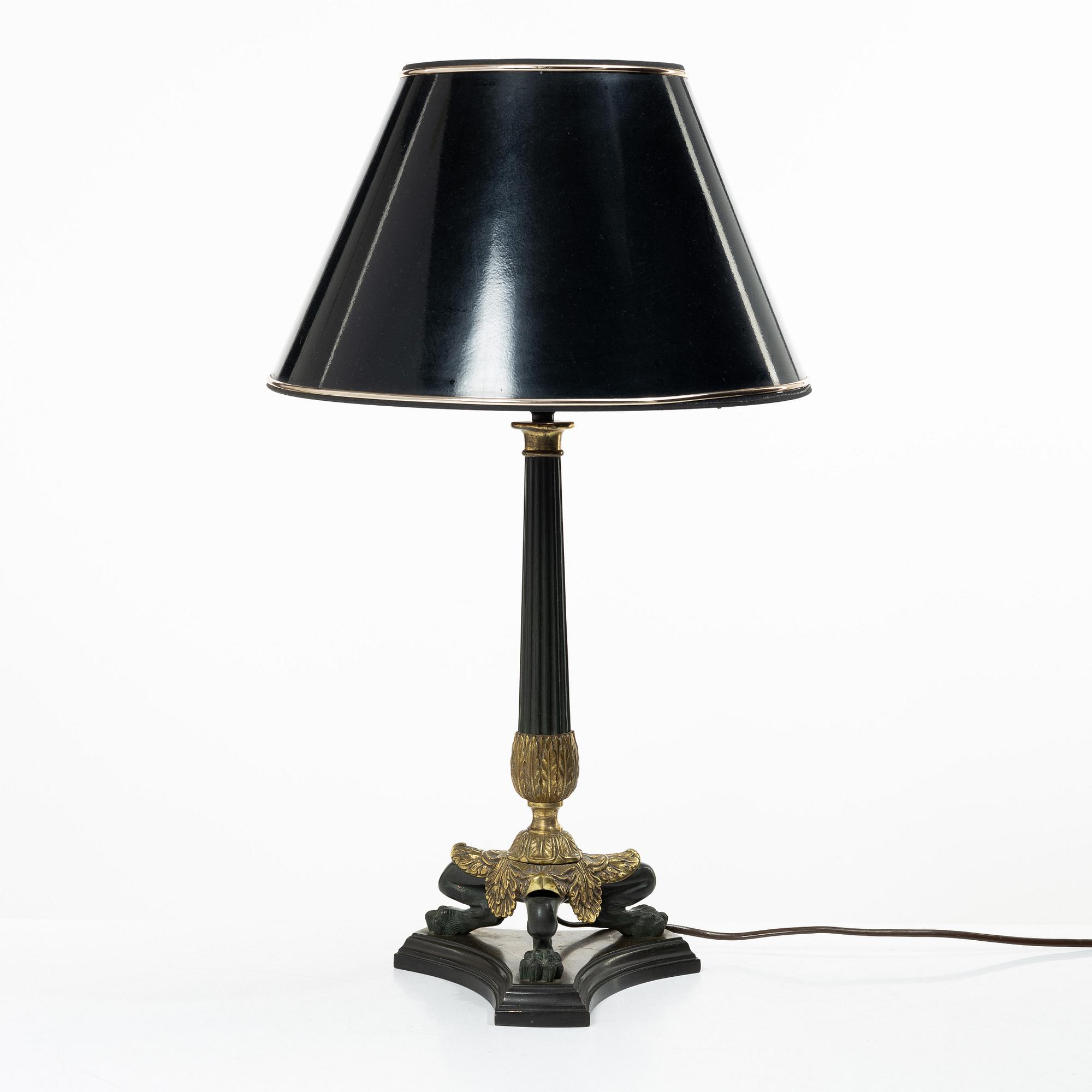 Table lamp, Empire style, 20th century.
