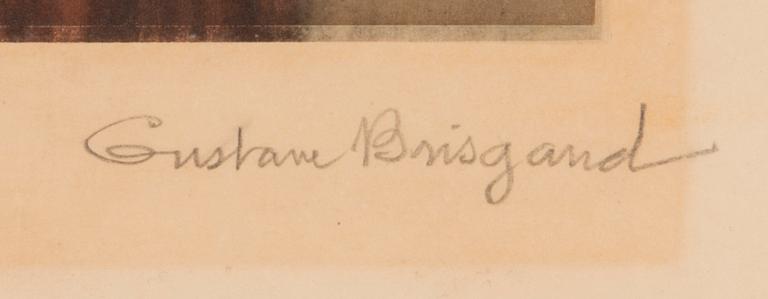 GUSTAVE BRISGAND, lithograph, signed and numbered 76/200.