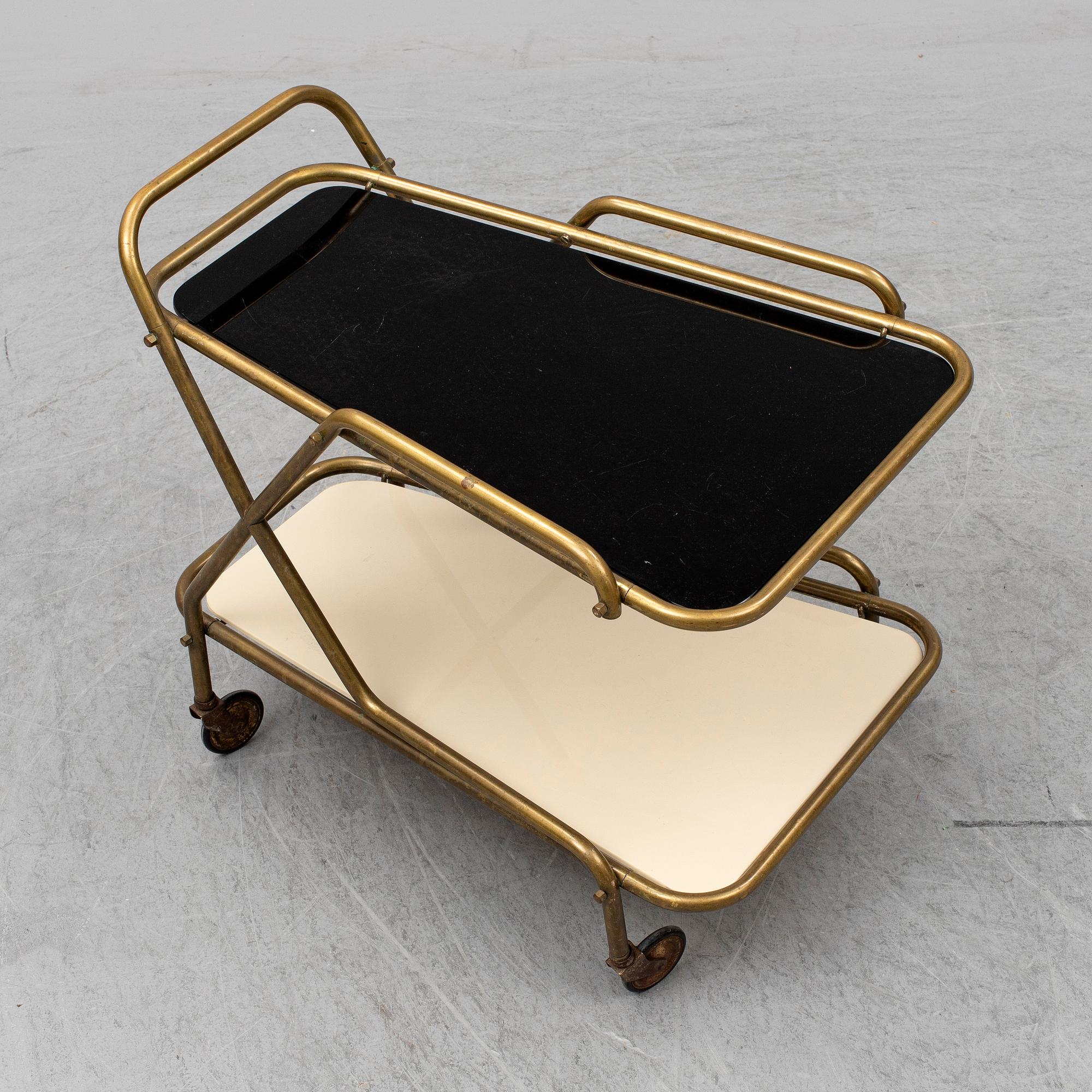 A late 20th Century serving trolley.