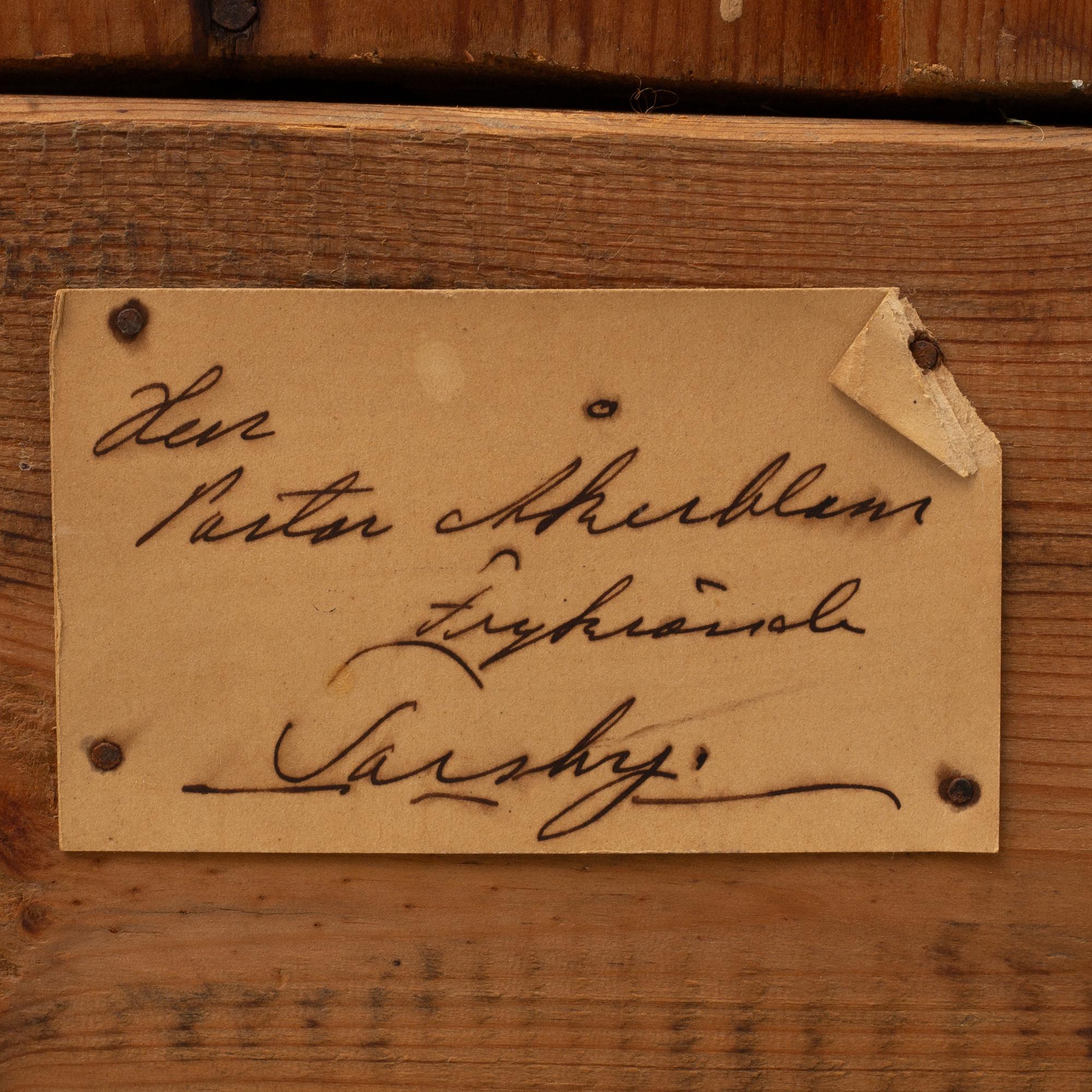 A cabinet, probably Johannes Fundberg, Dalsland, first half of the 19th Century.