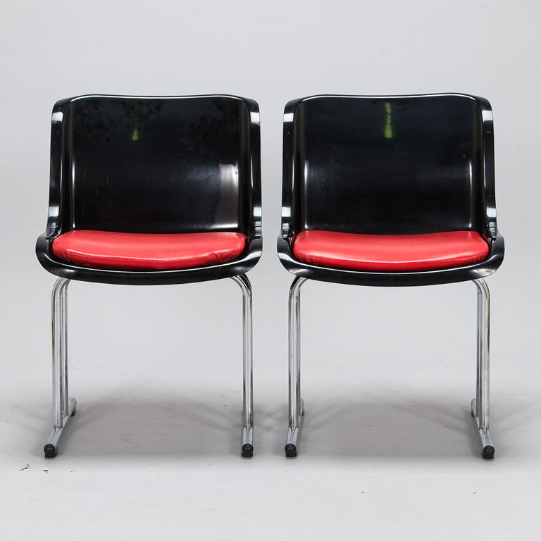 Yrjö Kukkapuro, A set of seven '3427M' chairs for Haimi, Finland.