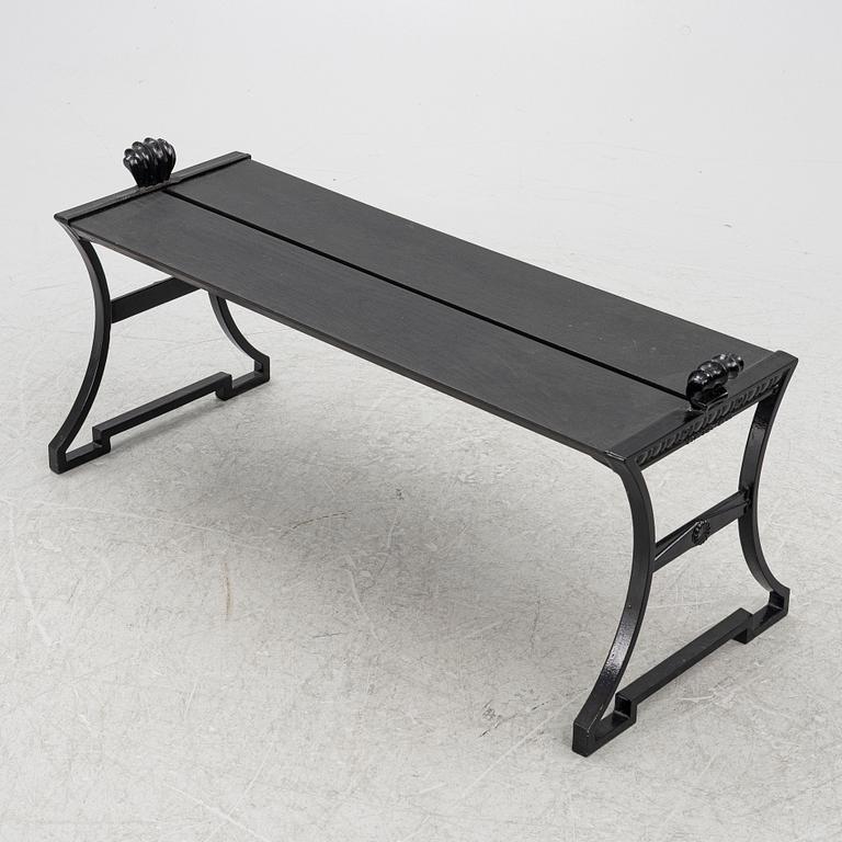 Folke Bensow, a "Sneckan" bench, Byarums Bruk, 21st century.