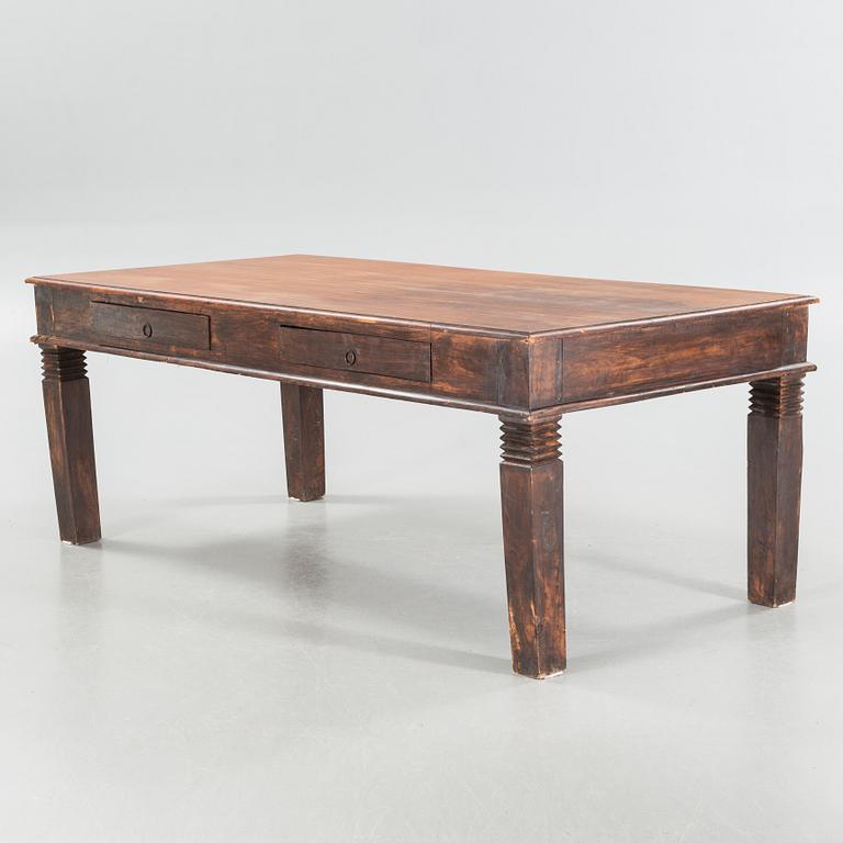 An indian library table from the second half of the 20th century.