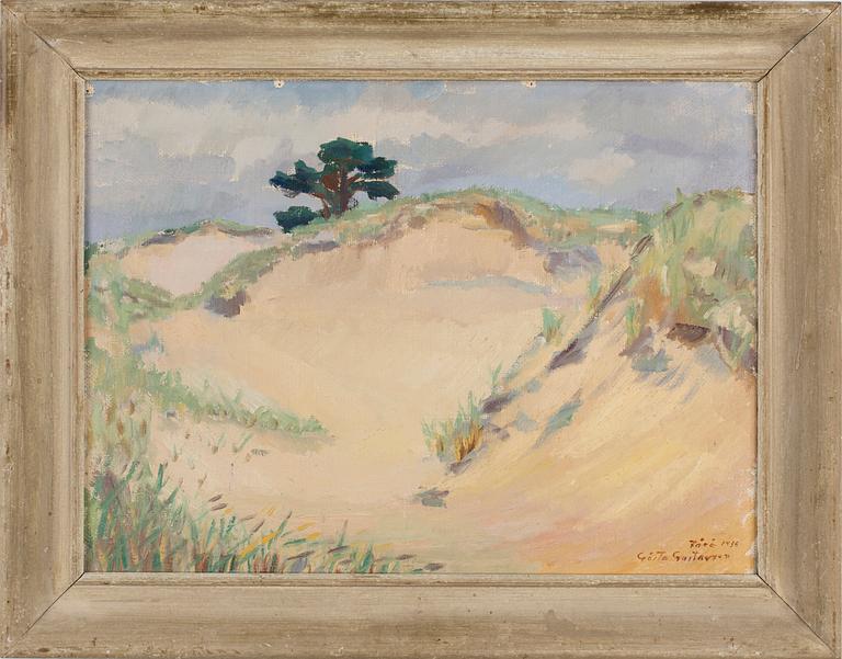 GÖSTA GUSTAVSON, Olja på duk, signerad och daterad Fårö 1936.