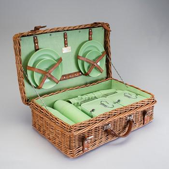 Picnic basket, Coracle, England, 1950th.