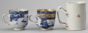 PARTI PORSLIN, 8 delar, Kina, 1700-1900-tal.