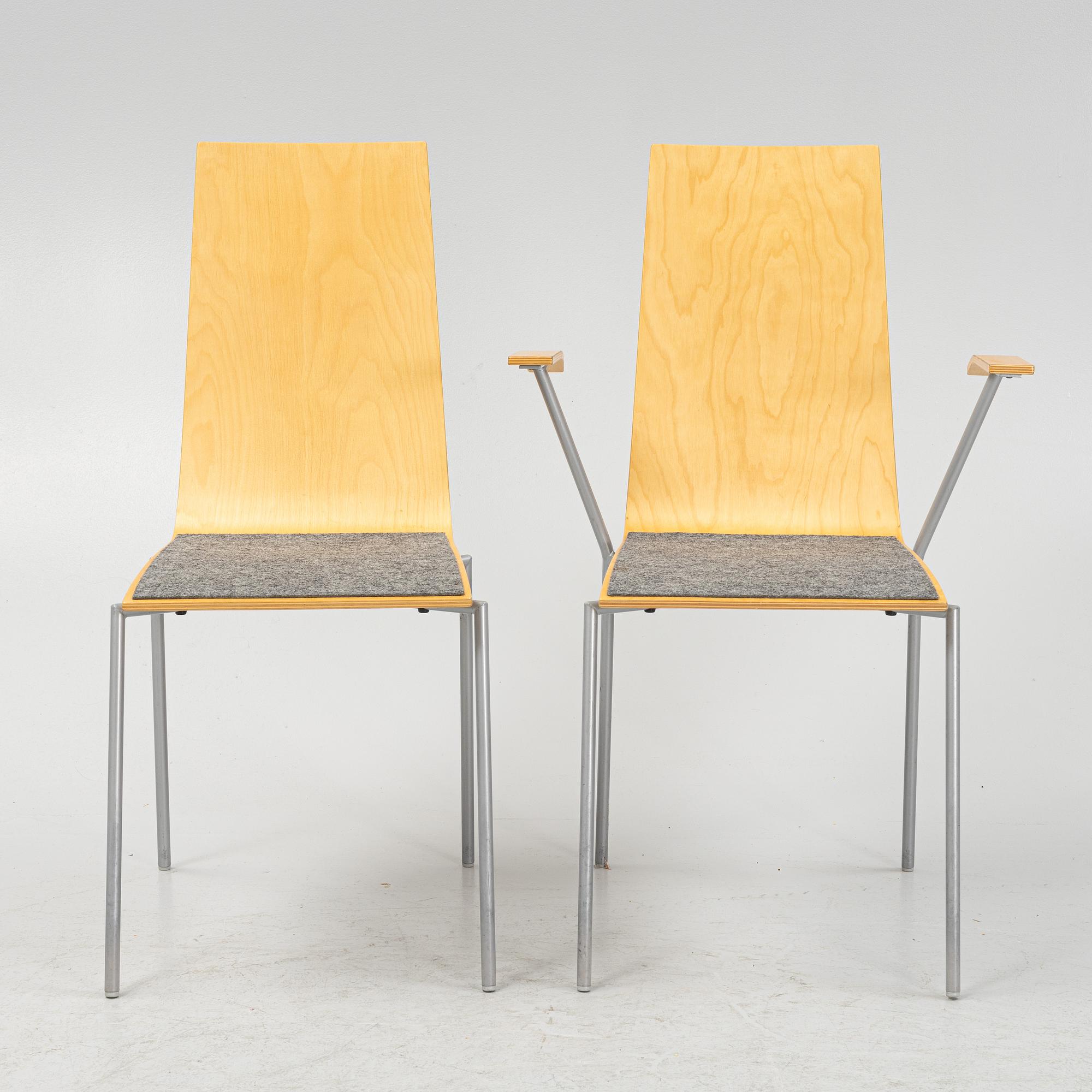 A set of 6 chairs, Mattias Ljunggren, "Cobra", Källemo.