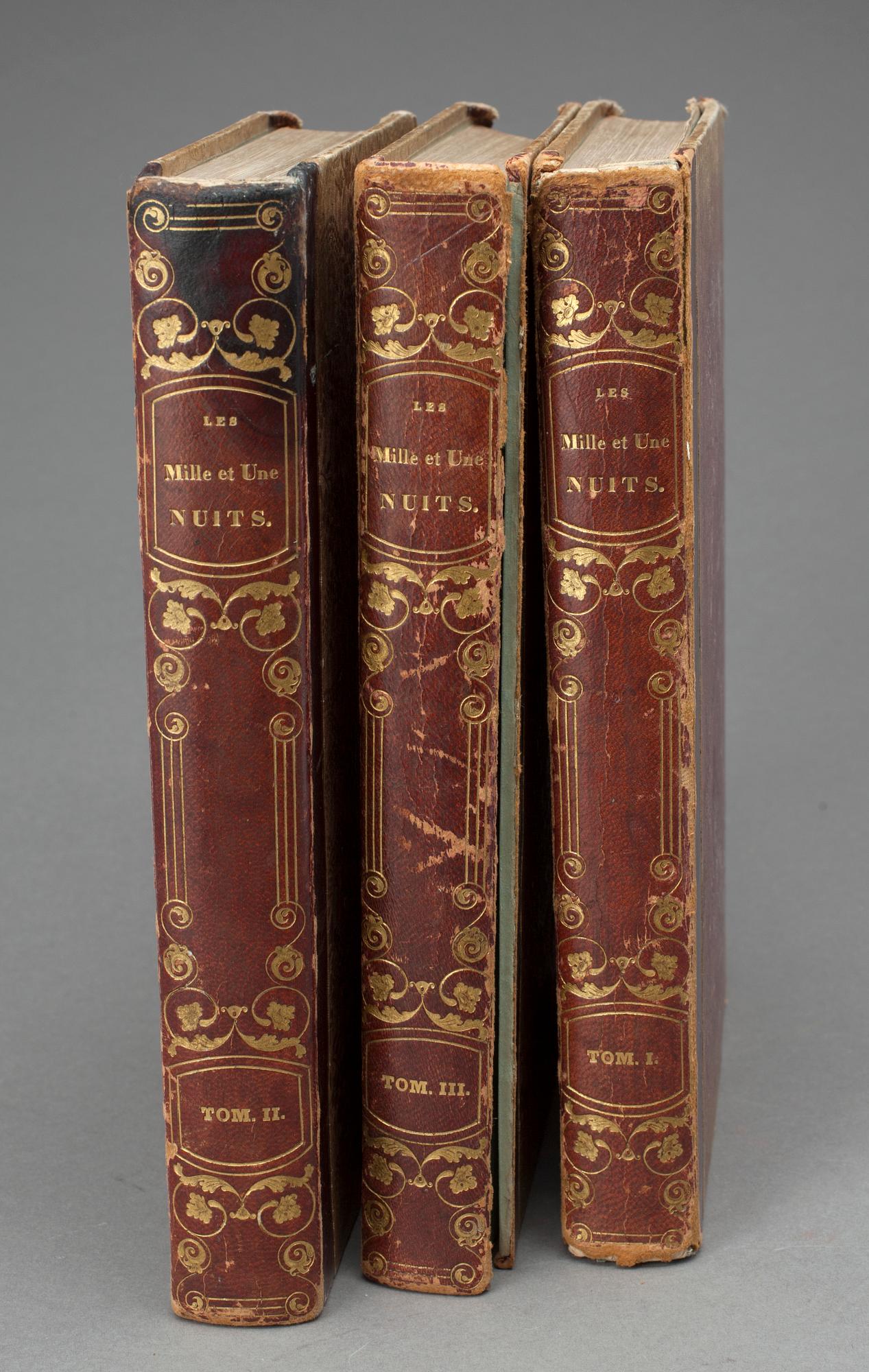TUSEN OCH EN NATT, 3 volymer, Les Mille et une Nuits, I-III, Paris 1800-tal.