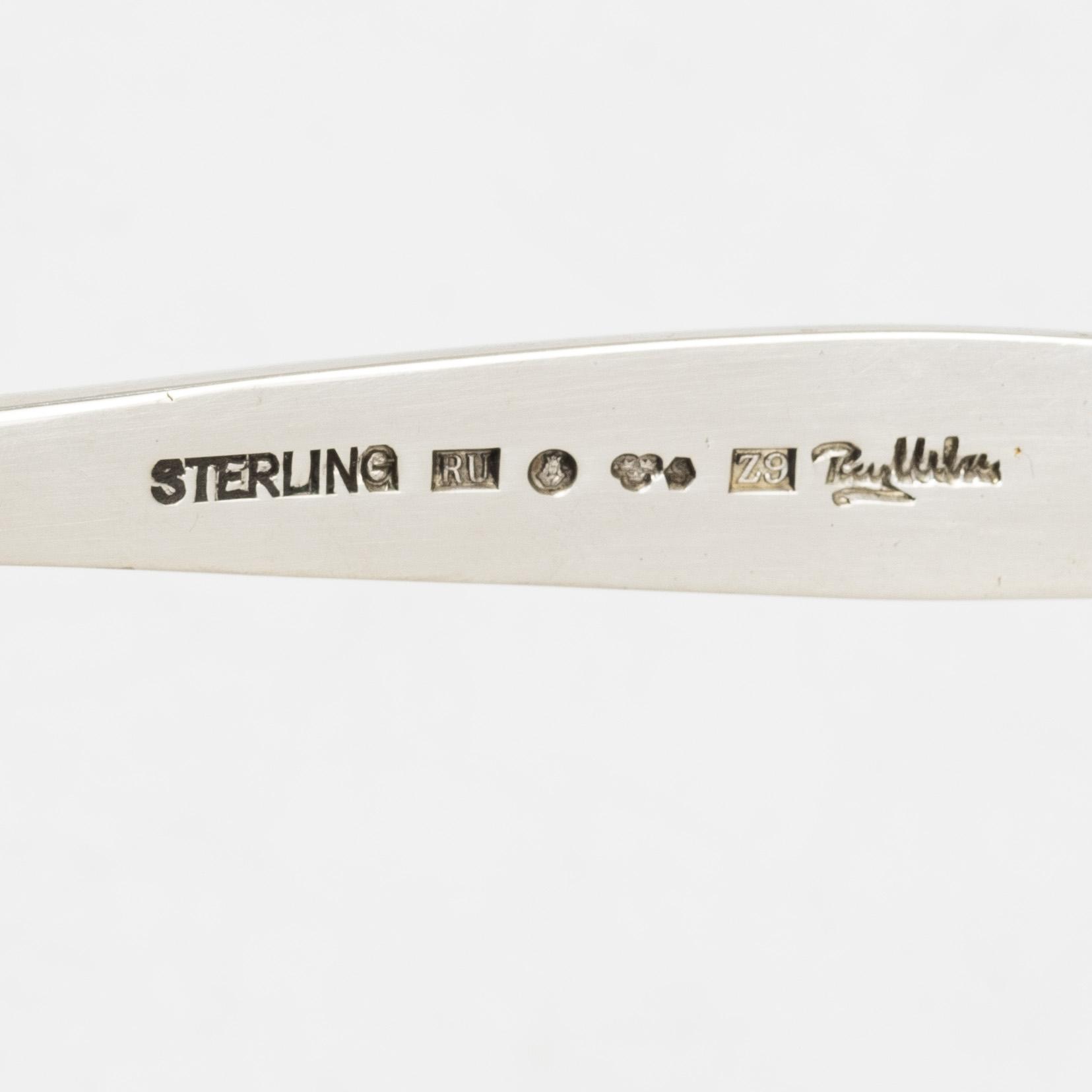 Skedar, 2 st, silver, Wiwen Nilsson och Rey Urban, Sverige, 1949-74.