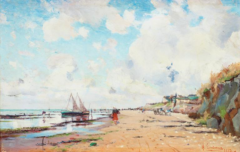 Axel Lindman, Kustmotiv från Villerville.