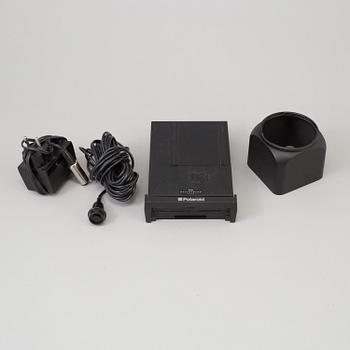 A black body Hasselblad 500 ELX Camera from Sweden 1986. With Sonnar 4/150 T*.