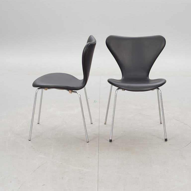 STOLAR, 6 st. "Sjuan", Arne Jacobsen för Fritz Hansen.