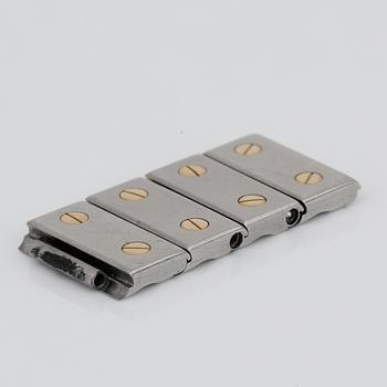 ARMBANDSUR, herr, Cartier, Santos, automatisk, stål och 18K guld.