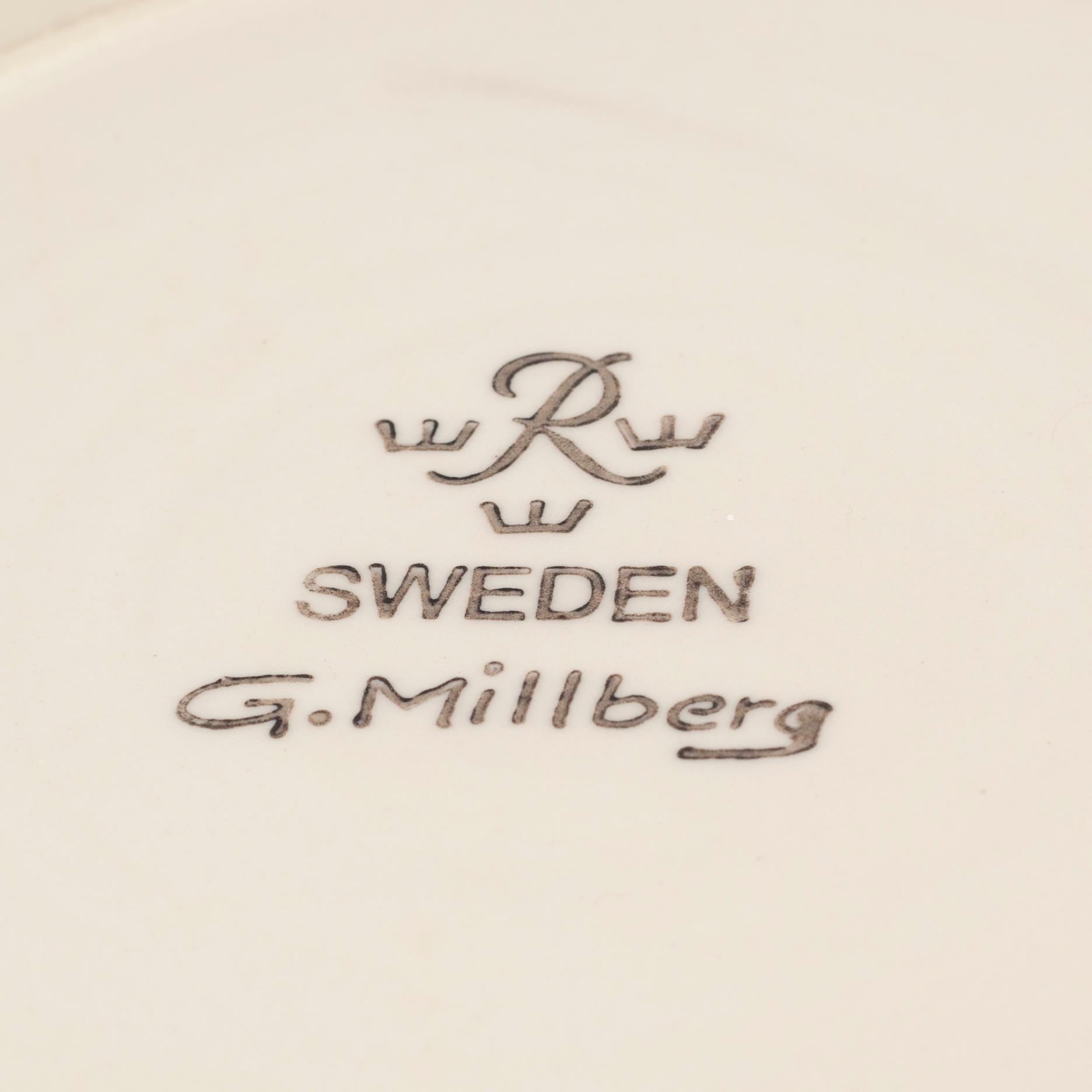 Eight pieces of stoneware, partly by Carl-Harry Stålhane, second half of the 20th century.