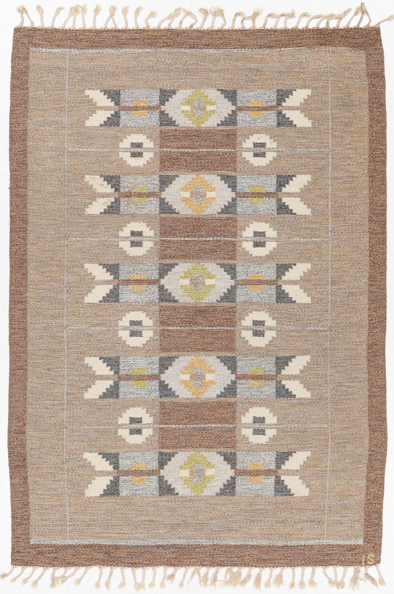 Ingegerd Silow, matta, rölakan, ca 240 x 160 cm.