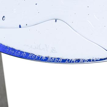 Bertil Vallien, Sculpture, art glass. Kosta Boda, limited edition of 100. Signed and numbered.