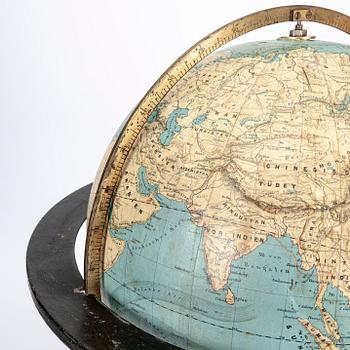 Jordglob "Erdkugel" Ernst Schotte Tyskland omkring 1900.