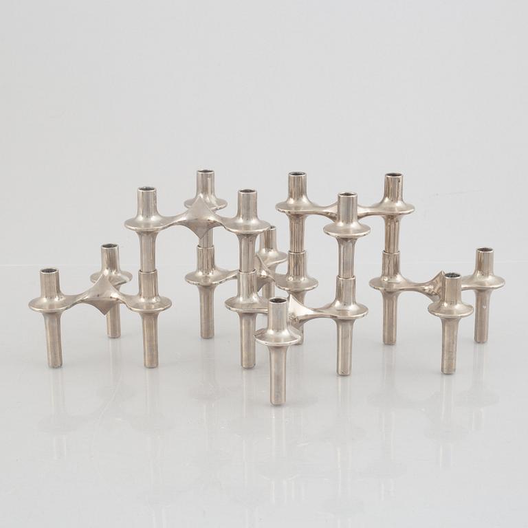 Caesar Stoffic & Fritz Nagel, candlesticks, 6 pcs, Germany.