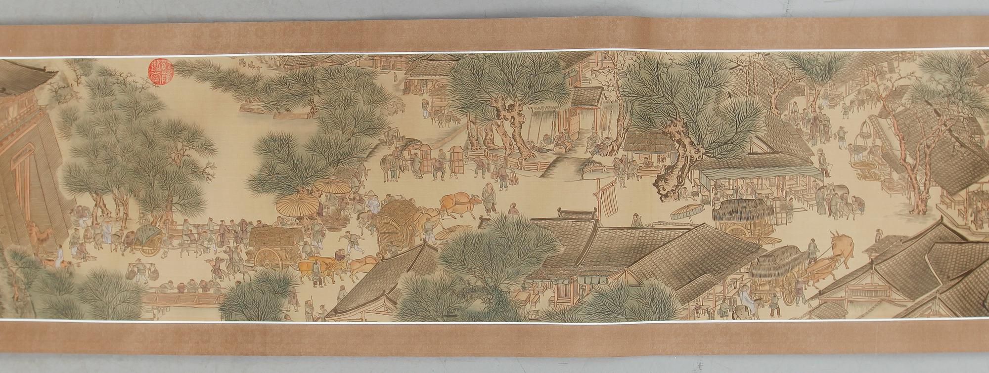 KAKEMONO, litografiskt tryck, 1900-tal.