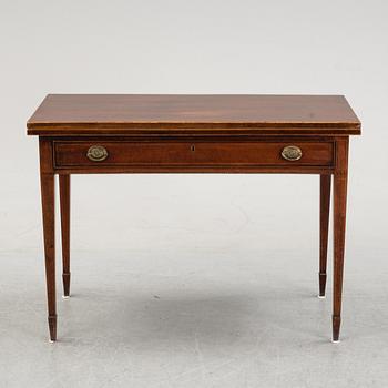 A mid 19th Century mahogany card table.