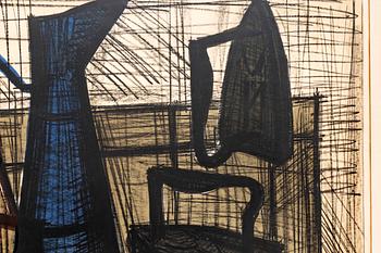 Bernard Buffet, lithograph in colours signed and numbered 228/300.