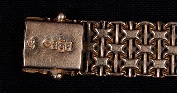 DAMARMBANDSUR, guld 18K, Certina, armbandet Stockholm 1962. Totalvikt 30 gram.