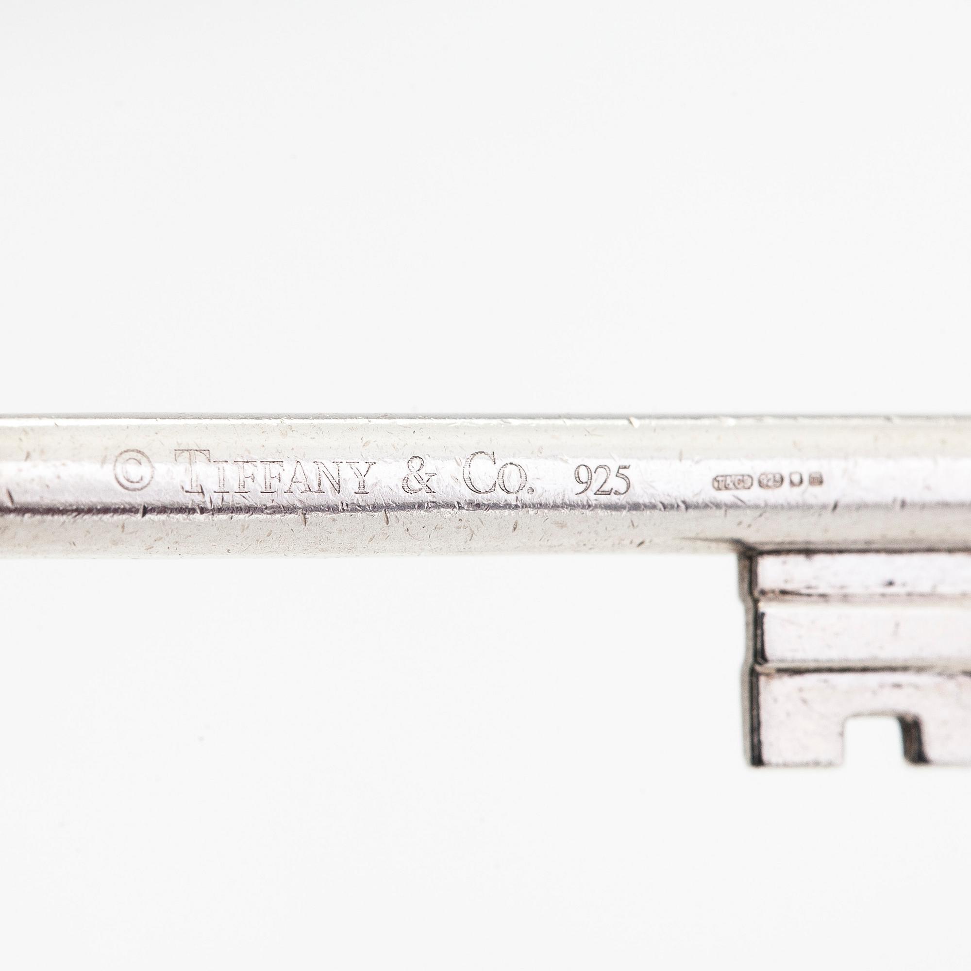 Tiffany & Co, hänge, i form av nyckel, sterlingsilver.