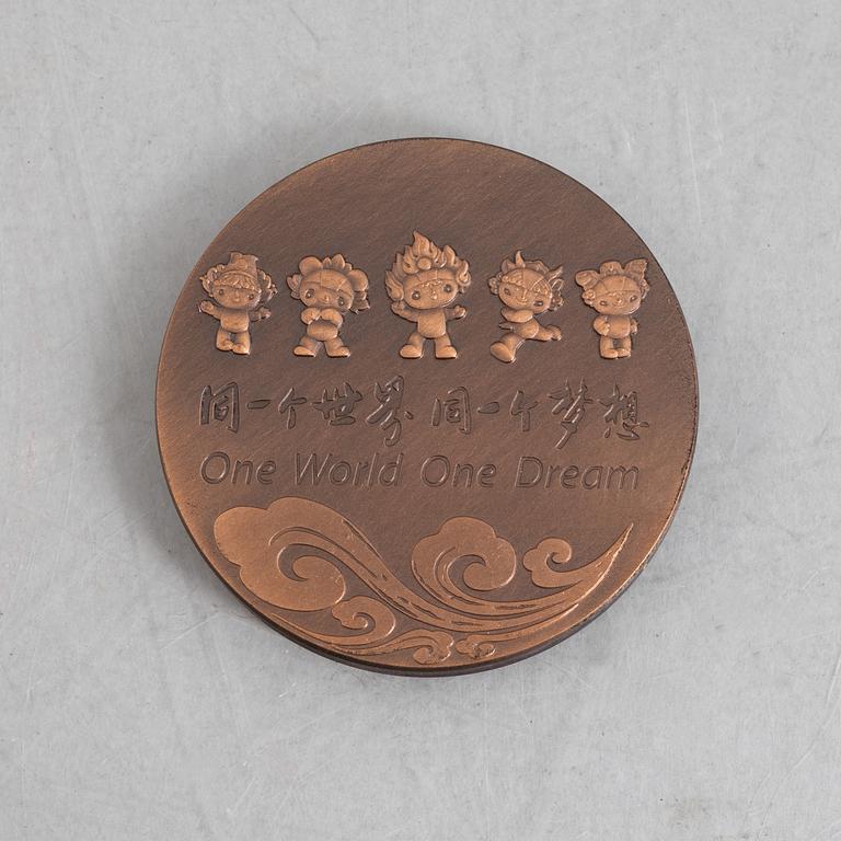 Deltagarmedalj OS, Peking 2008.