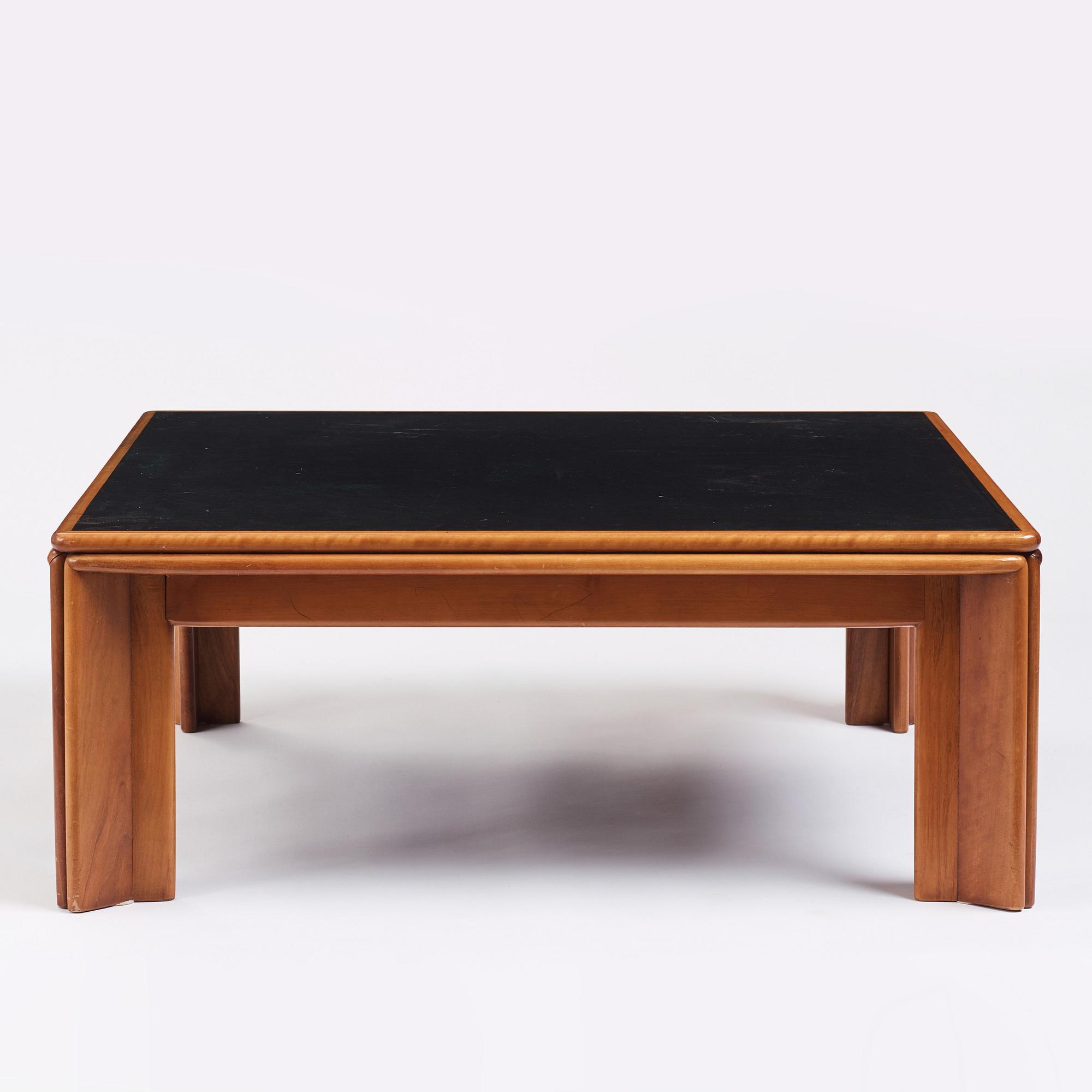 Tobia Scarpa, & Afra Scarpa, 'Monk' low table, Molteni, Italy, 1970s.