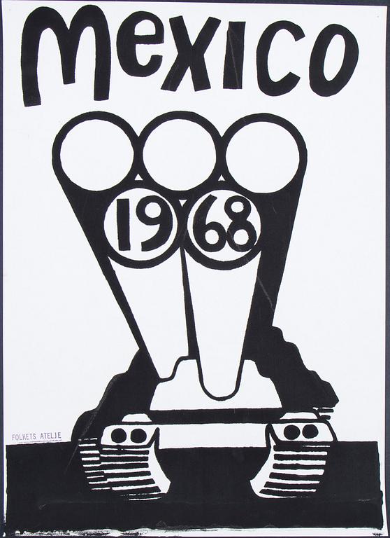 Political art, 8 posters from Sweden.