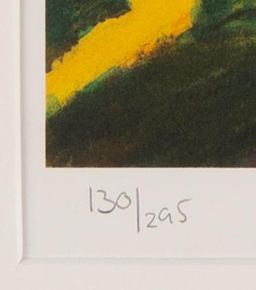 CARL JOHAN DE GEER, lithograph in colours, signed and numbered 130/295 in pencil.