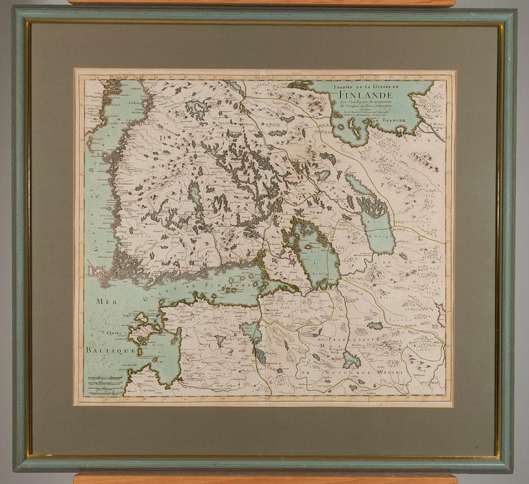 KARTA, Theatre de la Guerre en Finland 1742.