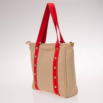 LOUIS VUITTON CANVAS ANTIGUA CABAS MM TOTE BAG.