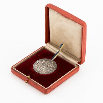 An olympic silver medal from the 1912 Summer Olympics in Stockholm, Sweden.