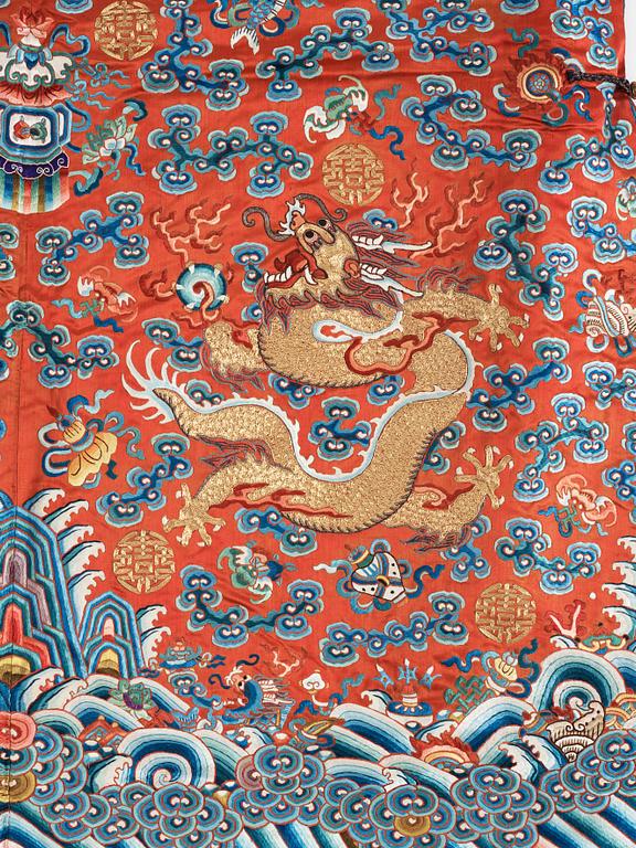 ROCK, broderat siden. Qingdynastin, 1800-tal.
