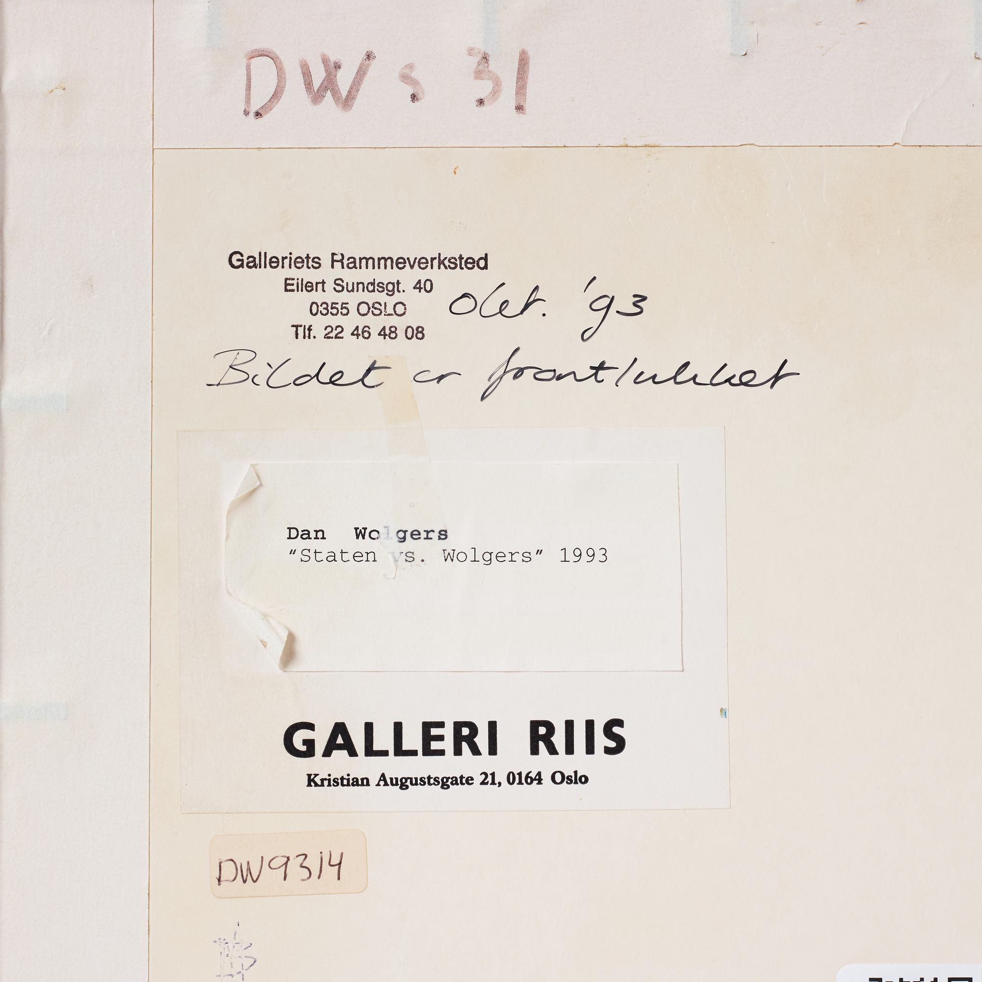 Dan Wolgers, "Domen".