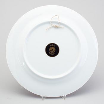 A lidded jar and a dish, Versace "Medusa".
