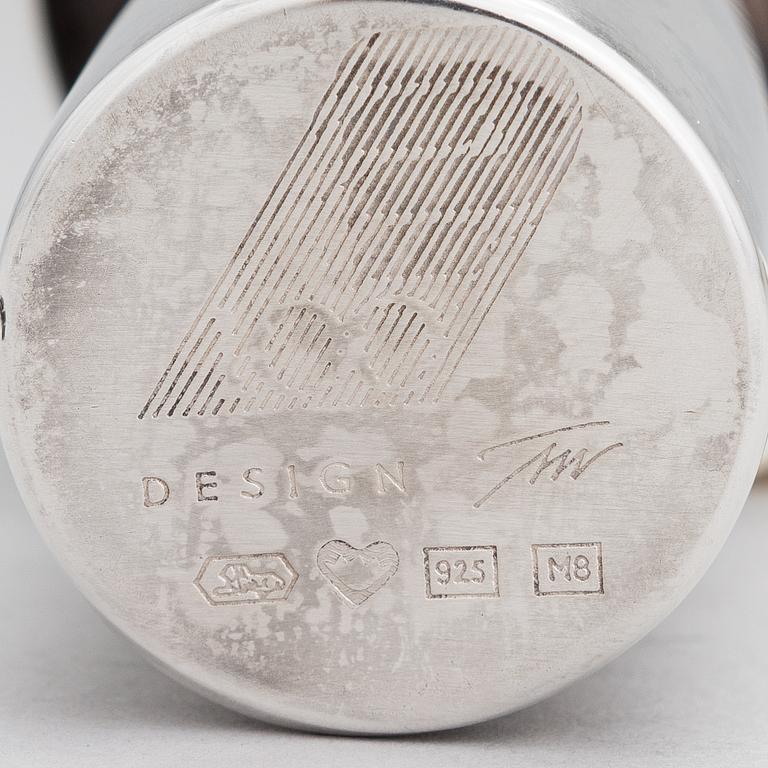 TAPIO WIRKKALA, VAS, sterling silver, "Tillväxt", stämplad TW, Kultakeskus, Tavastehus 1989.