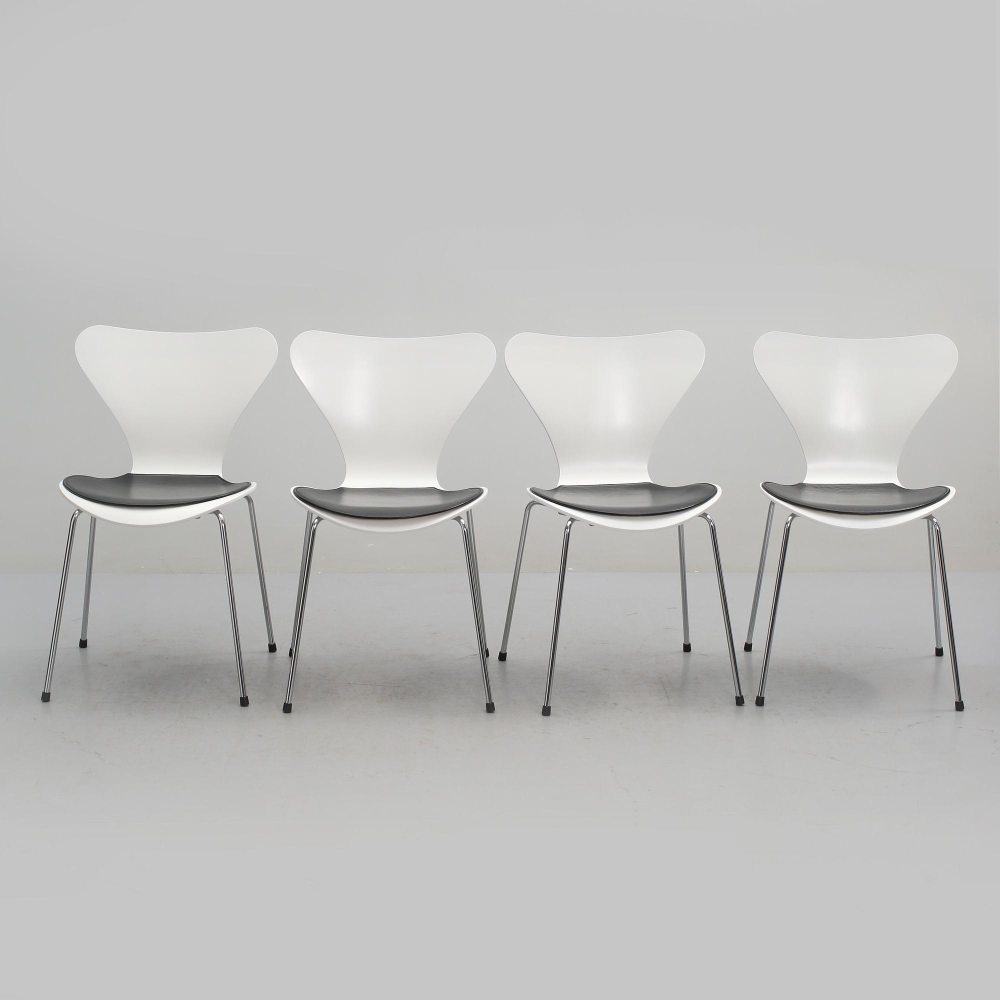 STOLAR, 4 st, "Sjuan", Arne Jacobsen, Fritz Hansen, Danmark, 2005.