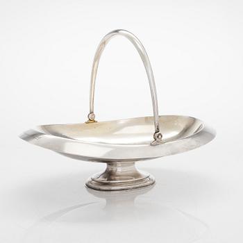 A four-piece silver coffee set, St. Petersburg 1887, original fitted box from Khlebnikov. Sugar tong, Moscow around 190.