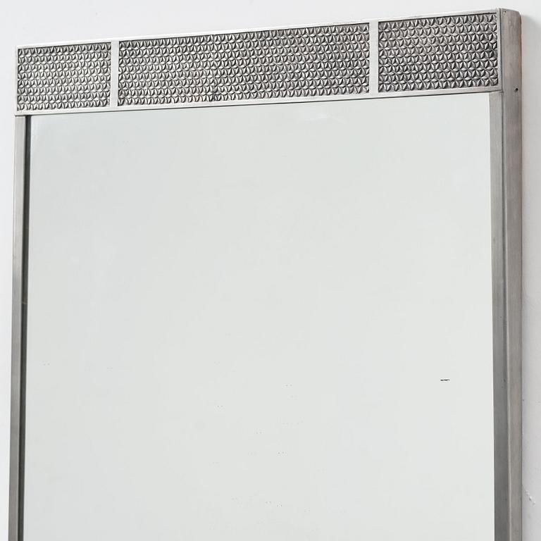 Firma Svenskt Tenn, a pewter framed mirror, Stockholm 1932.