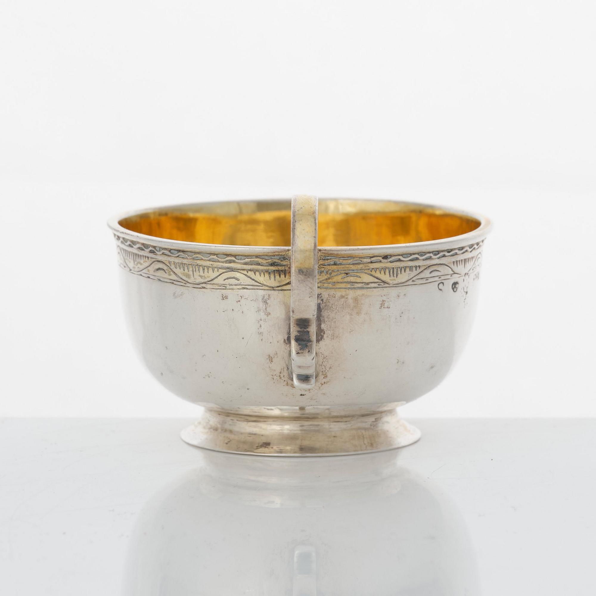Daniel Lundström, supkopp, silver, Stockholm 1776.