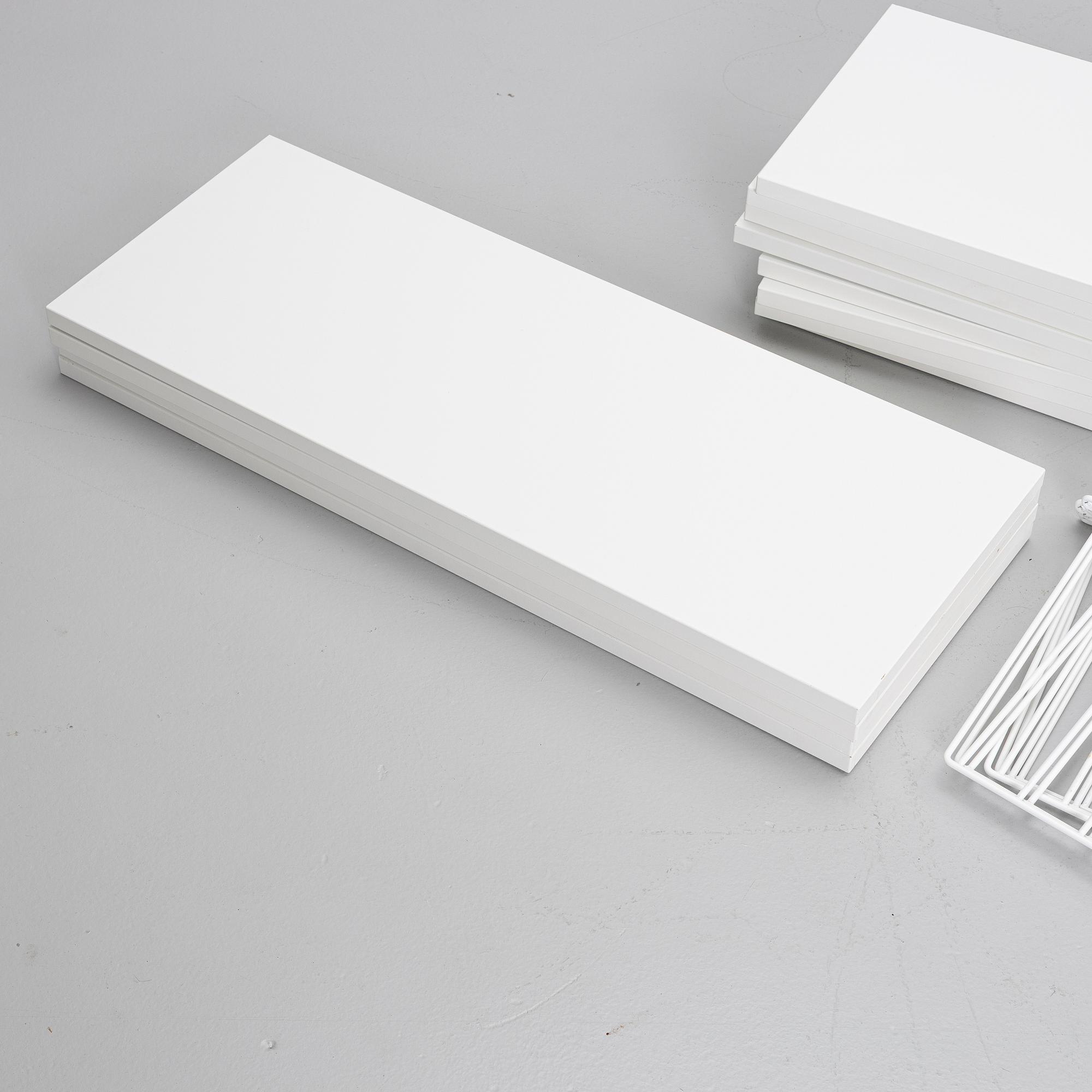Nils Strinning, shelving system, "String/BFB Shelf", String Design AB, 2000s.