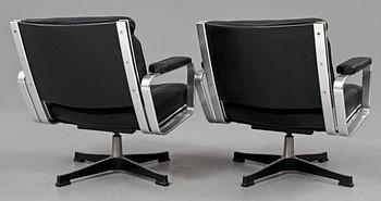 FÅTÖLJER, ett par, "Mondo", Karl-Erik Ekselius, JOC, Vetlanda, 1960/70-tal.