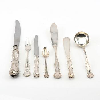 Cutlery approx. 63 pcs "Prins Albert" silver GAB Stockholm 1940s.