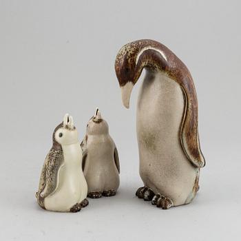 A group of three Gunnar Nylund figurines, Rörstrand, mid 20th Century.