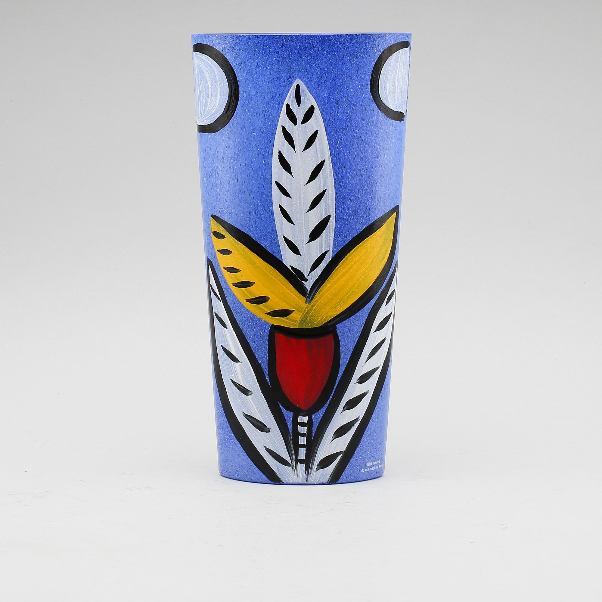 VAS, glas, Ulrica Hydman-Vallien, Kosta Boda, signerad.