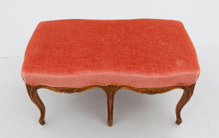 TABURETT, rokokostil, 1900-talets mitt.