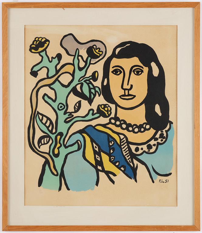 Fernand Léger, "La femme et la fleur".